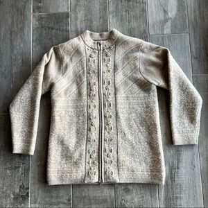 Pendleton wool sweater jacket (size L)